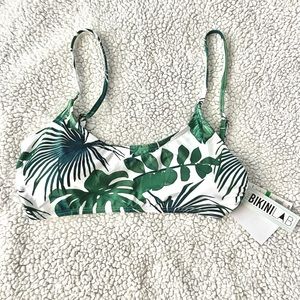 Bikini Lab: Tropical leaves bikini top